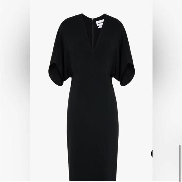 Zara Black NARCISO RODRIGUEZ MIDI DRESS Size Small - Picture 5 of 7